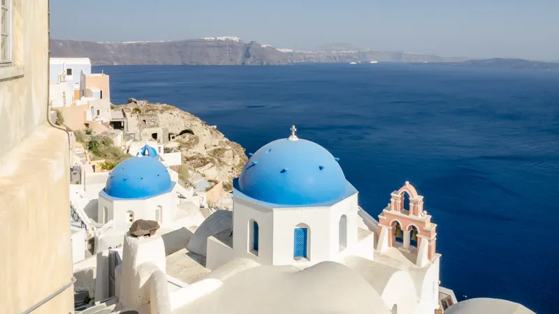 Blue domes of Oia, Santorini