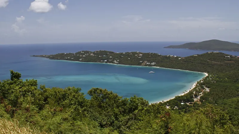 Magens Bay beach on St. Thomas